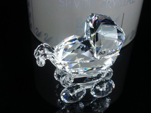 Swarovski 乳母車 ゴールド置物 Swarovski baby gift - Etsy 日本