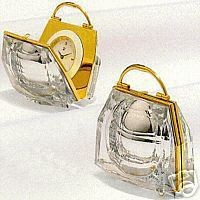 スワロフスキー Swarovski 2004年 廃盤品 『Secrets Handbag Clock』 210820