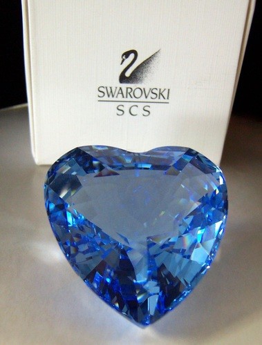 スワロフスキー Swarovski 1997年 SCS限定品 『Crystal Heart, Blue