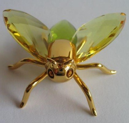 スワロフスキー Swarovski 2003年 廃盤品 置物 Fly Akima, topaz small フィギュア 242022の通販は
