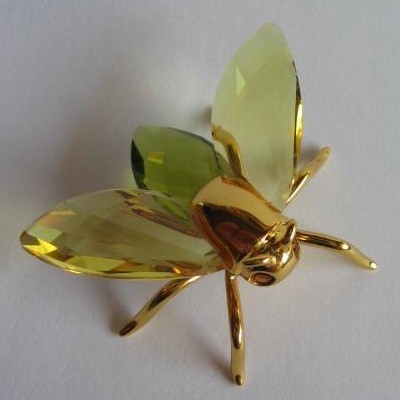 スワロフスキー Swarovski 2003年 廃盤品 置物 Fly Akima, topaz small フィギュア 242022_2