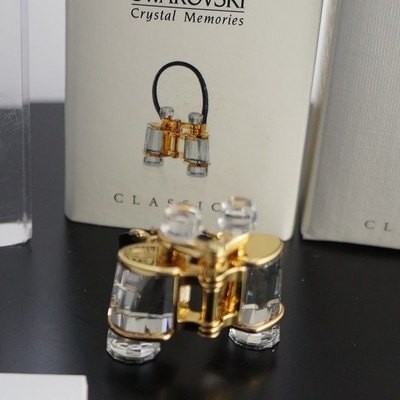 スワロフスキー Swarovski 2002年 廃盤品 『双眼鏡, ゴールドコーティング』 243445