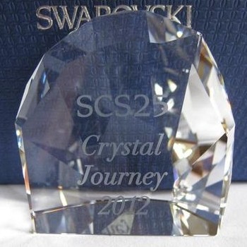 スワロフスキー Swarovski 2012年 SCS限定品 『25th Anniversary Journey Tour ペーパーウェイト』 5002484