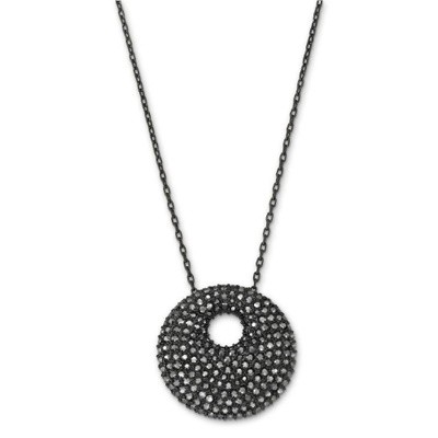 スワロフスキー Swarovski 『Stone Medium Jet Hematite ペンダント』 5017147