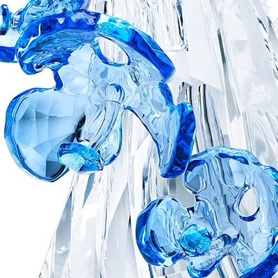 スワロフスキー ピーコック孔雀 SCS 置物 オブジェ スワロフスキー