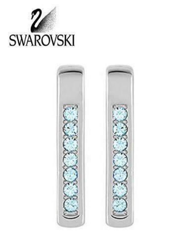 スワロフスキー Swarovski VERTICAL ピアス ブルークリスタル 5073027の通販は