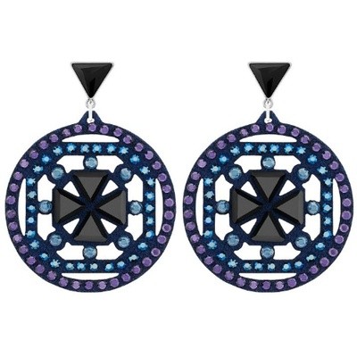 スワロフスキー Swarovski 『Belle Geometric Blue ピアス』 5100089