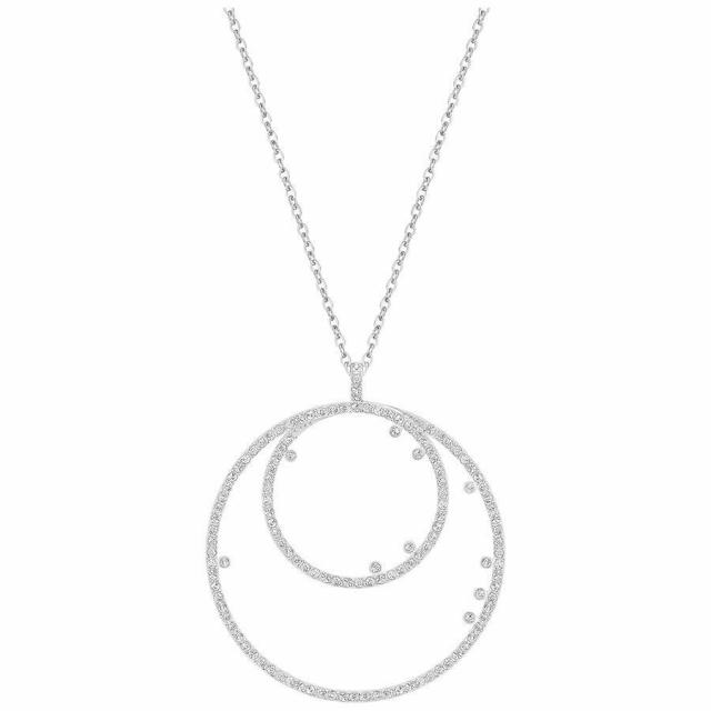 スワロフスキー SWAROVSKI クリア クリスタル ジュエリー メダリオン ペンダント 5101265