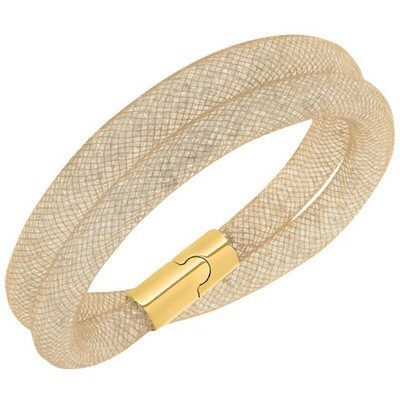 スワロフスキー Swarovski 『Stardust Beige Double ブレスレット S』5102549