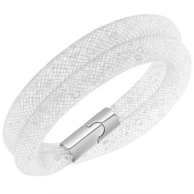 スワロフスキー Swarovski 『Stardust Gray Double ブレスレット, S 
