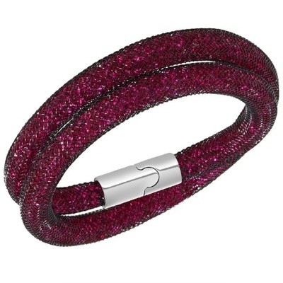 スワロフスキー Swarovski 『Stardust Fuchsia Black Double ブレスレット, S』 5102563