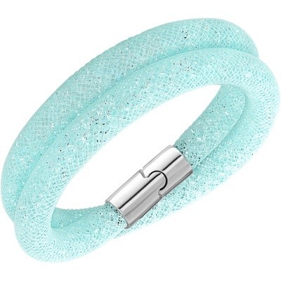 スワロフスキー Swarovski 『Stardust Light Blue Double ブレスレット M』 5120149