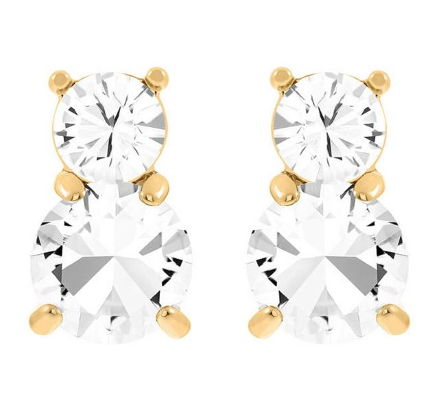 Swarovski スワロフスキー ピアス レディース 5725002 Solitaire Solitaire スタッドピアス, ラウンドカット, ブルー, ロジウム