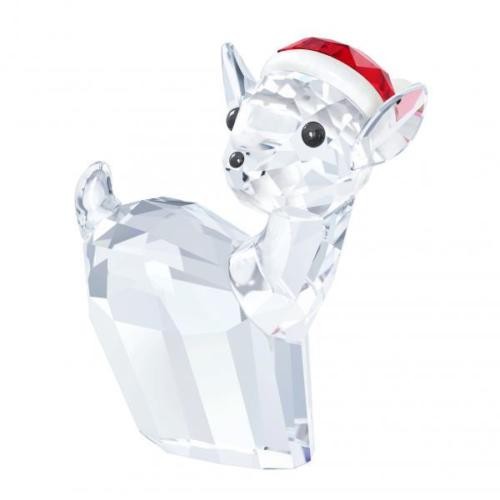 スワロフスキー Swarovski クリスタル 『雌ジカ,サンタハット