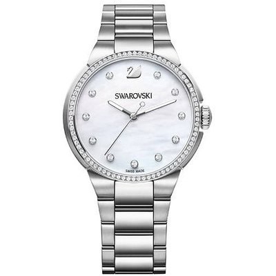 スワロフスキー Swarovski 腕時計 City White ブレスレット Watch ウォッチ 5181635｜au PAY マーケット