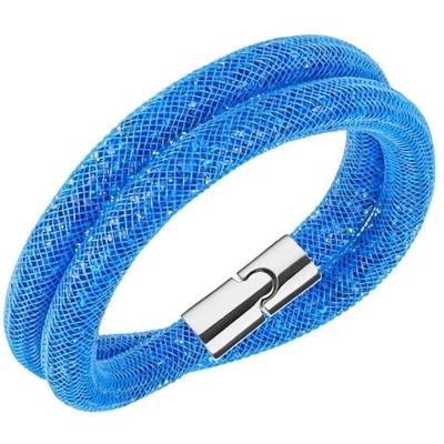 スワロフスキー Swarovski 『Stardust Capri Blue Double ブレスレット, M』 5184789