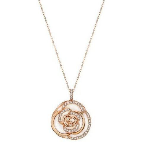 スワロフスキー Swarovski Rose Flower ペンダント ENDEARING 薔薇 ゴールド 5187542