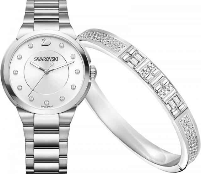 スワロフスキー Swarovski Ethic バングル & CITY ウォッチ レディース ウォッチ セット 5223395の通販は