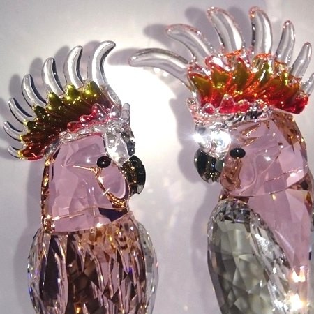 スワロフスキー Swarovski 置物 フィギュア 鳥 クルマサカオウム