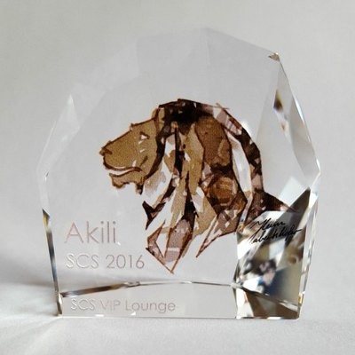 スワロフスキー Swarovski SCS 2016年会員限定品 『「ライオン Akili」 VIPラウンジ Small ペーパーウェイト』 5250618