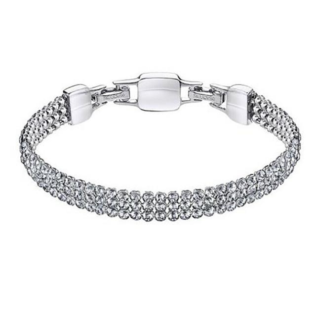 スワロフスキー Swarovski CLIM Gray Crystal Mesh ブレスレット 5278720