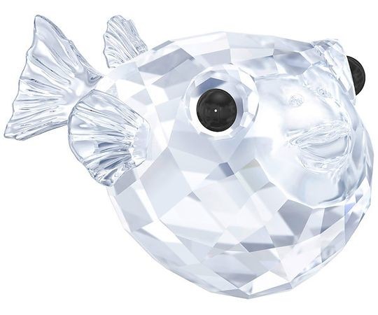 未使用 希少 2000年廃盤品 定価2万◇スワロフスキー『フグ』5282028