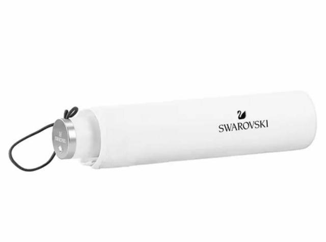 スワロフスキー Swarovski ホワイト コレクション 折りたたみ アンブレラ 5388191