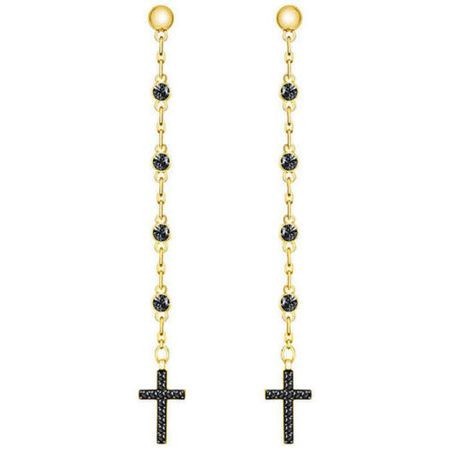 スワロフスキー Swarovski 『Mini Cross Long ピアス』 5395816の通販は