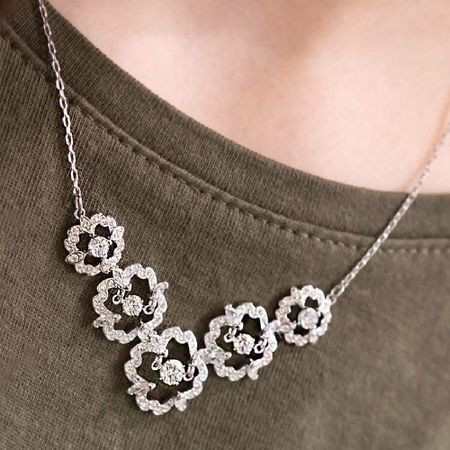 スワロフスキー Swarovski 『SPARKLING DANCE FLOWER ネックレス ...