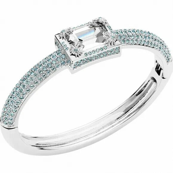 スワロフスキー Atelier Swarovski ブルー Calypso カフ ブレスレット ロジウムコーティング M 5414757