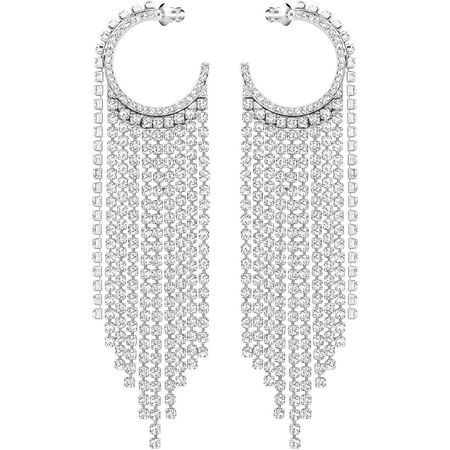 スワロフスキー Swarovski フープ＆フリンジ FIT ピアス 5421821