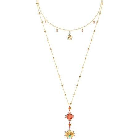 スワロフスキー Swarovski レイヤード 2連 LUCKY GODDESS ネックレス 5451303