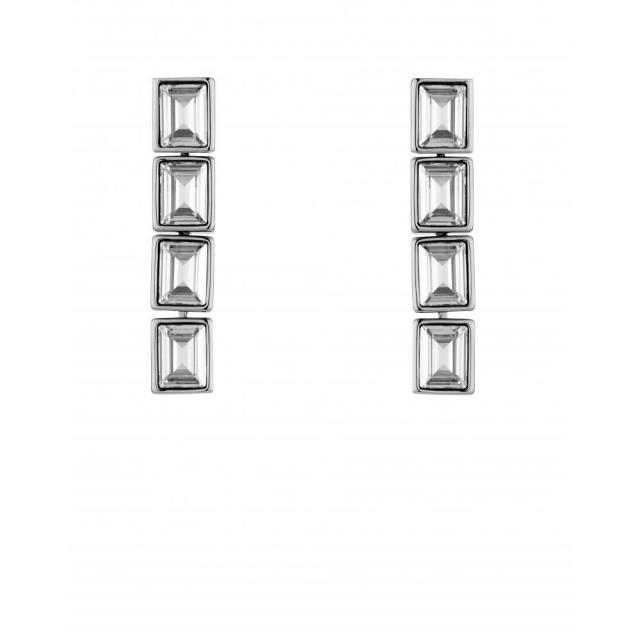 スワロフスキー Atelier Swarovski クリア Fluid ピアス パラジウムコーティング 5455657