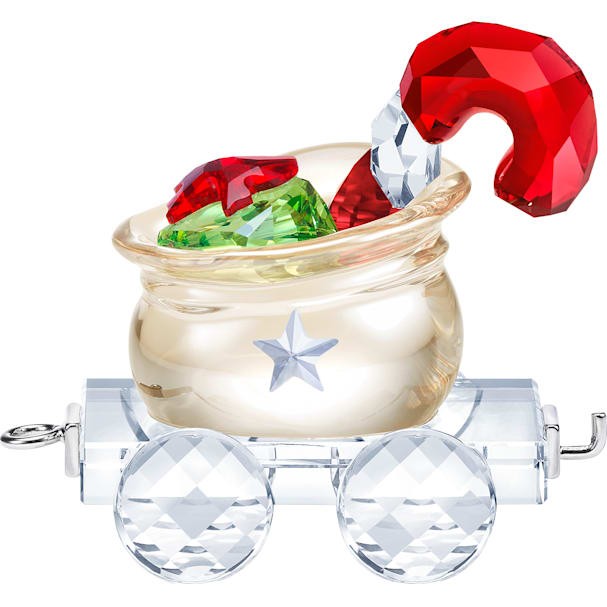 スワロフスキー Swarovski 置物 サンタのギフトワゴン 5464864の通販は