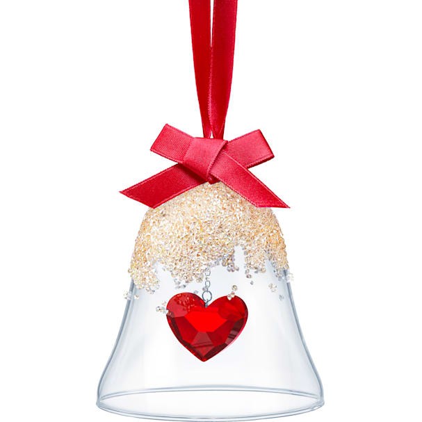 スワロフスキー Swarovski クリスマスベル オーナメント ハート