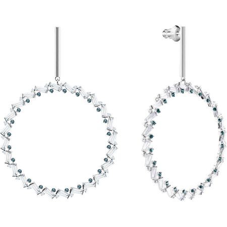 スワロフスキー Swarovski サークル ブルー NAELI ピアス 5467453