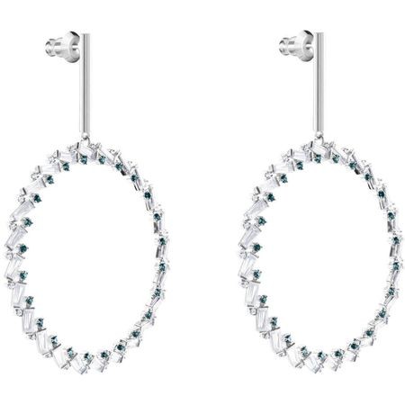 スワロフスキー Swarovski サークル ブルー NAELI ピアス 5467453_1