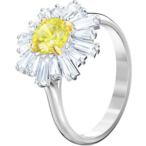 スワロフスキー Swarovski 太陽 イエロー SUNSHINE リング 指輪 ...