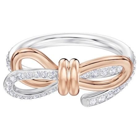 スワロフスキー Swarovski シュロの葉 LIFELONG MEDIUM BOW 輪っか 指環 5474930