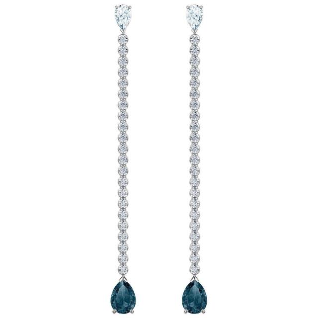 スワロフスキー Swarovski ブルー VINTAGE ピアス 5457641