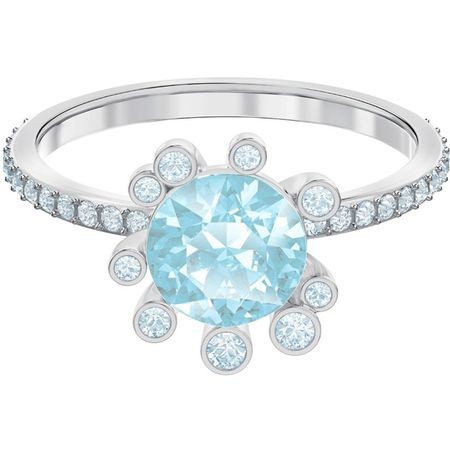 スワロフスキー Swarovski ブルー OLIVE リング 指輪 5482505
