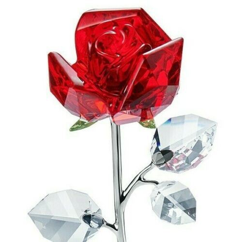 スワロフスキー Swarovski 置物 クリスタル Flower Dreams - Red Rose ...