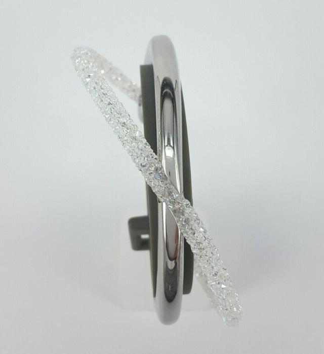 スワロフスキー Swarovski Cystaldust Cross バングル ホワイト 5507664_2