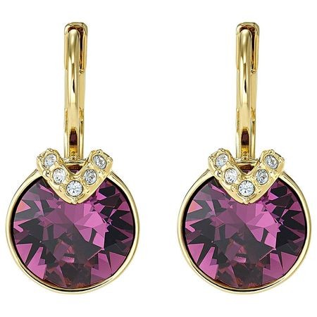 スワロフスキー Swarovski パープル Bella V ピアス 5509404の通販はau
