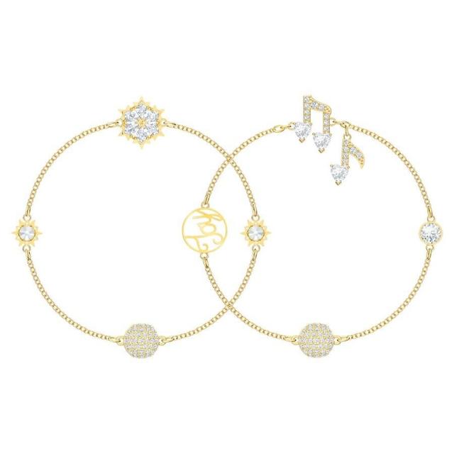 Swarovski Remix Collection Strand ブレスレットセット, ゴールド