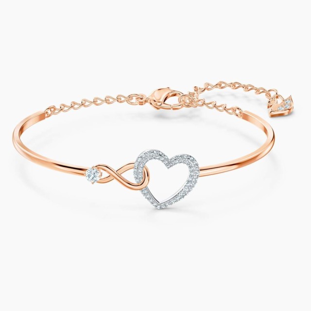 スワロフスキー Swarovski Swarovski Infinity Heart バングル 5518869