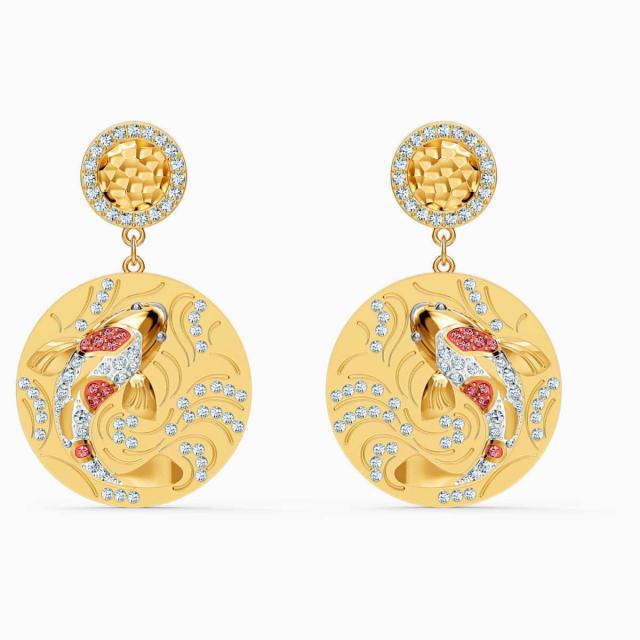 スワロフスキー Swarovski Shine Fish ピアス 5524196