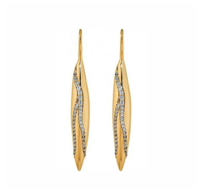 スワロフスキー Atelier Swarovski Gilded Treasures ドロップピアス 5534423