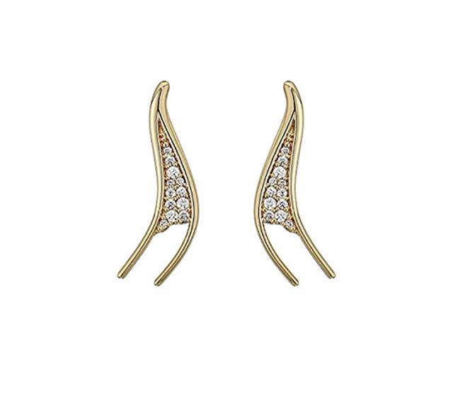 スワロフスキー Swarovski ピアス ホワイト ゴールドトーン 5534506