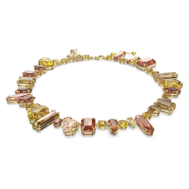 Swarovski Gema ネックレス マルチカラー Gema necklace, Mixed cuts, Multicolored, Rhodium plated